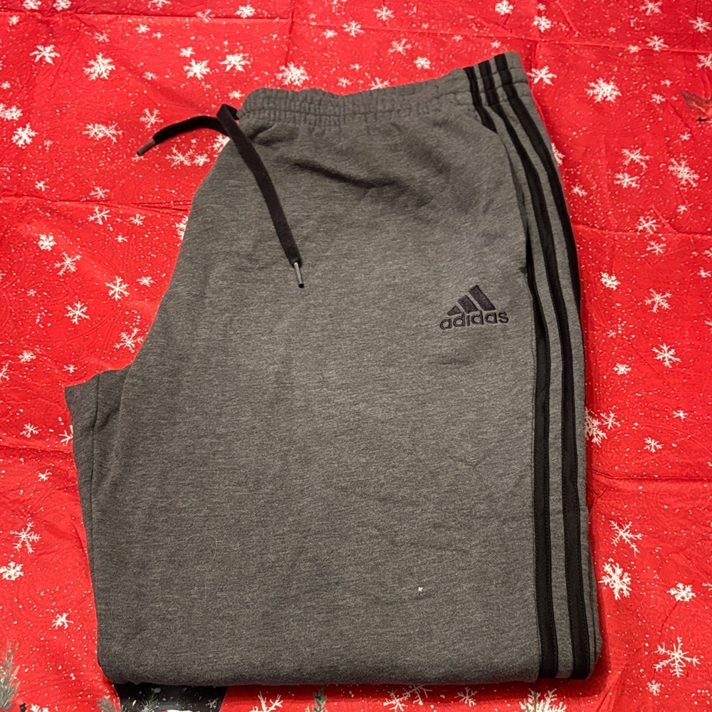 Adidas Charcoal Pants with Black Accents